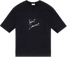Saint Laurent Multicolor Print Short Sleeve T-Shirt Men’s Black 480406YB1GN9787 Saint Laurent Multicolor Print Short Sleeve T-Shirt Men’s Black 480406YB1GN9787