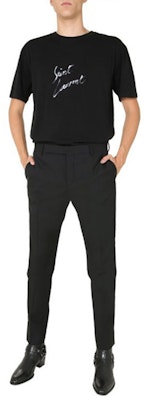 圣罗兰多色印花短袖男士T恤黑色 480406YB1GN9787 Details for 圣罗兰多色印花短袖男士T恤黑色 480406YB1GN9787