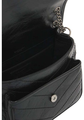 Saint Laurent Niki Baby Crinkled Vintage Black Lookbook Saint Laurent Niki Baby Crinkled Vintage Black