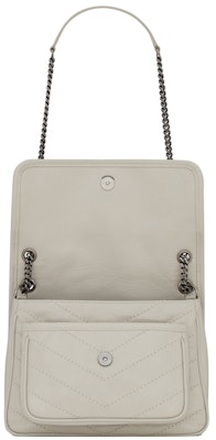 Saint Laurent Niki Baby Crinkled Vintage Blanc Vintage Lookbook Saint Laurent Niki Baby Crinkled Vintage Blanc Vintage