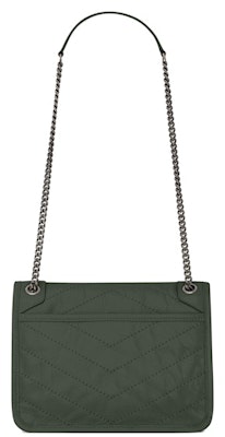 Saint Laurent Niki Baby Crinkled Vintage Dark Green Order Saint Laurent Niki Baby Crinkled Vintage Dark Green