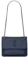 Saint Laurent Niki Baby Crinkled Vintage Navy Saint Laurent Niki Baby Crinkled Vintage Navy