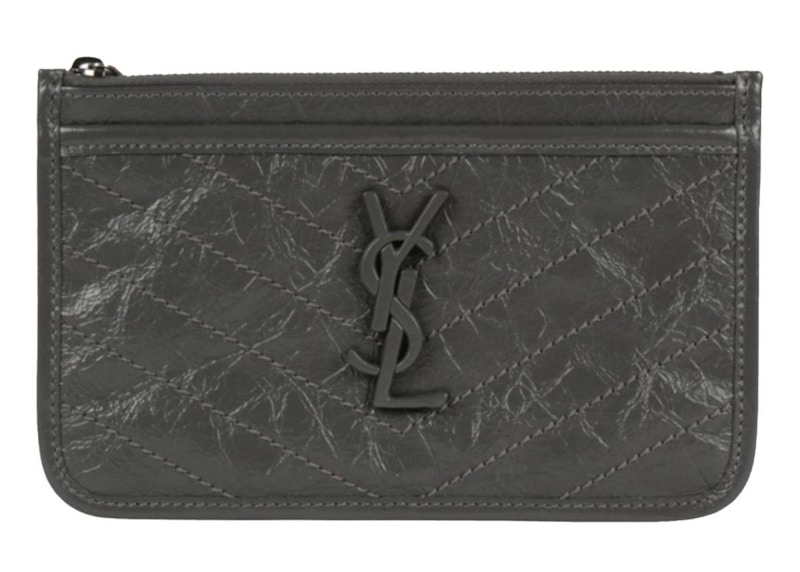 Saint Laurent Niki Clutch Vintage Gray