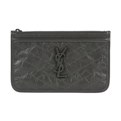 Saint Laurent Niki Clutch Vintage Gray