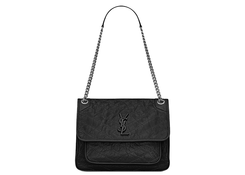 Saint Laurent Niki Vintage Leather Medium Black