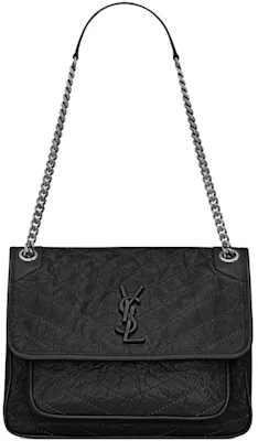 Saint Laurent Niki Kulit Vintage Medium Hitam Buy Saint Laurent Niki Kulit Vintage Medium Hitam