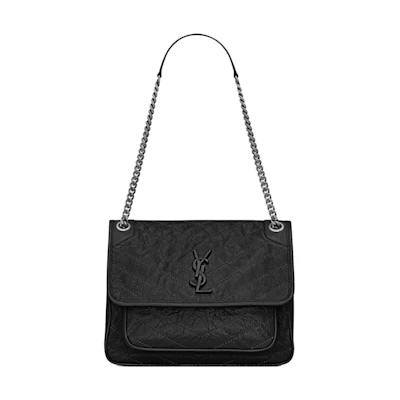 Saint Laurent Niki Vintage Leather Medium Black