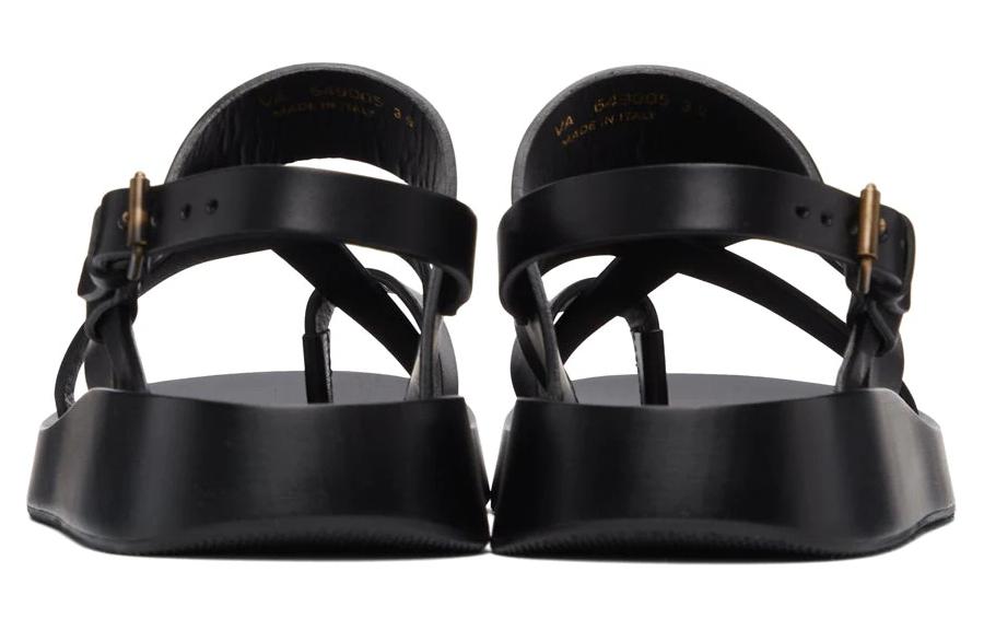 Purchase Saint Laurent Noah Sandals 'Smooth Black Leather' 64900512k001000
