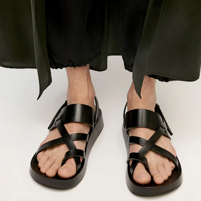 Saint Laurent Noah Sandals 'Smooth Black Leather' 64900512k001000 Details for Saint Laurent Noah Sandals 'Smooth Black Leather' 64900512k001000