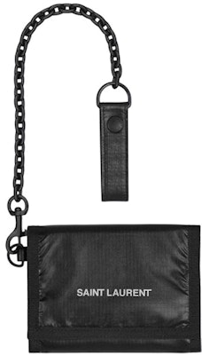 Saint Laurent Nuxx Chain Wallet in Nylon Black Buy Saint Laurent Nuxx Chain Wallet in Nylon Black