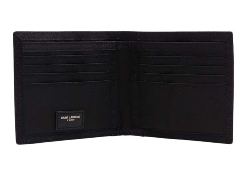 Lookbook 圣罗兰 Nuxx 尼龙标志印花钱包 黑色