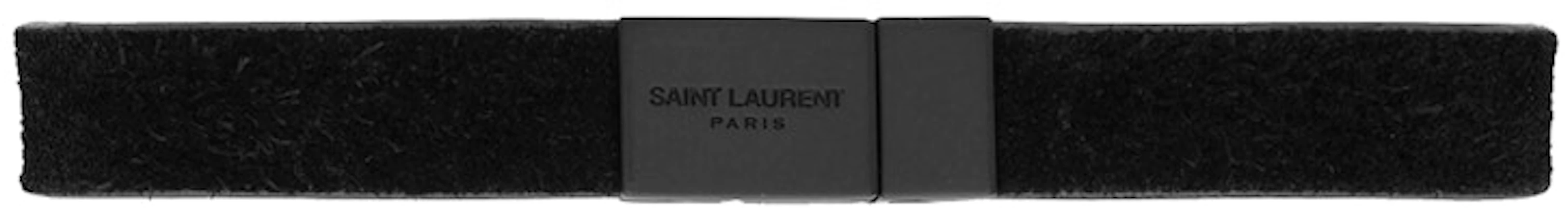 圣罗兰 Opyum 黑色绒面革与金属手链 Lookbook 圣罗兰 Opyum 黑色绒面革与金属手链