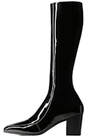 Saint Laurent Otto Leather Zip Boots 'Patent Black' 711038AAA4Q1000 Saint Laurent Otto Leather Zip Boots 'Patent Black' 711038AAA4Q1000