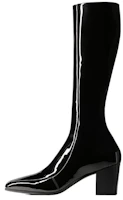 Buy Saint Laurent Otto Leder Reißverschlussstiefel ''Lackschwarz'' 711038AAA4Q1000