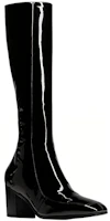 Lookbook Saint Laurent Otto Leder Reißverschlussstiefel ''Lackschwarz'' 711038AAA4Q1000