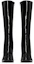Shop Saint Laurent Otto Stivali in Pelle con Zip ''Nero Lucido'' 711038AAA4Q1000
