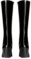 Purchase Saint Laurent Otto Leder Reißverschlussstiefel ''Lackschwarz'' 711038AAA4Q1000