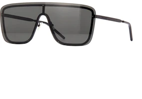 Saint Laurent Oversized Irregular UV Protection Sunglasses Unisex Black. SL364-MASK-002 Saint Laurent Oversized Irregular UV Protection Sunglasses Unisex Black. SL364-MASK-002