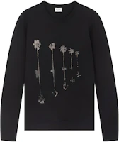 Saint Laurent Palm Tree Print Pullover Sweatshirt Black 583897YBKH21081 Saint Laurent Palm Tree Print Pullover Sweatshirt Black 583897YBKH21081