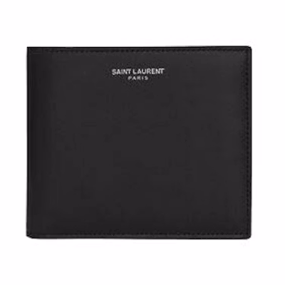 Saint Laurent Paris East/West Smooth Leather Wallet Black