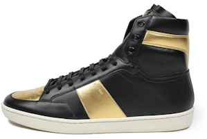Saint Laurent Paris High-Top Sneaker 'Black Gold' 345416AQI101080 Saint Laurent Paris High-Top Sneaker 'Black Gold' 345416AQI101080