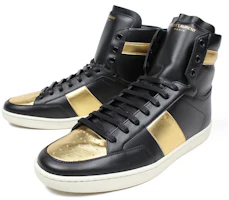 Lookbook Zapatillas Altas Saint Laurent Paris 'Negro Oro' 345416AQI101080