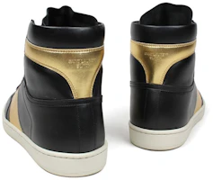 Shop Zapatillas Altas Saint Laurent Paris 'Negro Oro' 345416AQI101080
