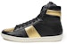 Saint Laurent Paris High-Top Sneaker 'Hitam Emas' 345416AQI101080