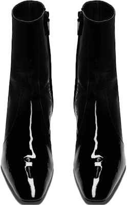 Saint Laurent Lackleder Reißverschluss High Heel Stiefeletten ''Schwarz'' 75609107RAA1000 Shop Saint Laurent Lackleder Reißverschluss High Heel Stiefeletten ''Schwarz'' 75609107RAA1000