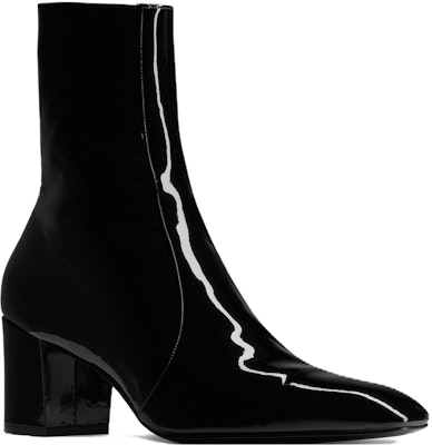Saint Laurent But Kasut Bertumit Tinggi Kulit Kilat Berzip Tapak Bulat 'Hitam' 75609107RAA1000 Lookbook Saint Laurent But Kasut Bertumit Tinggi Kulit Kilat Berzip Tapak Bulat 'Hitam' 75609107RAA1000