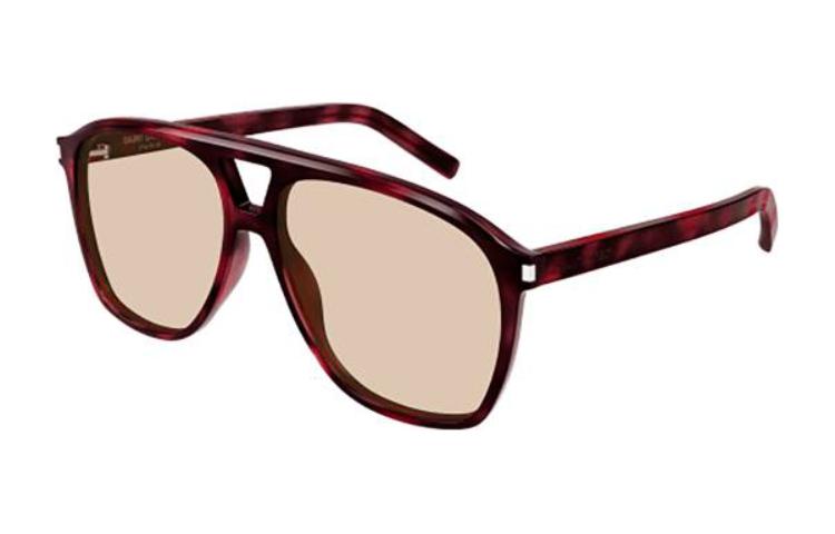 Saint Laurent Pilot Acetate Sunglasses Brown Unisex Couple Style SL596DUNE003 圖 2