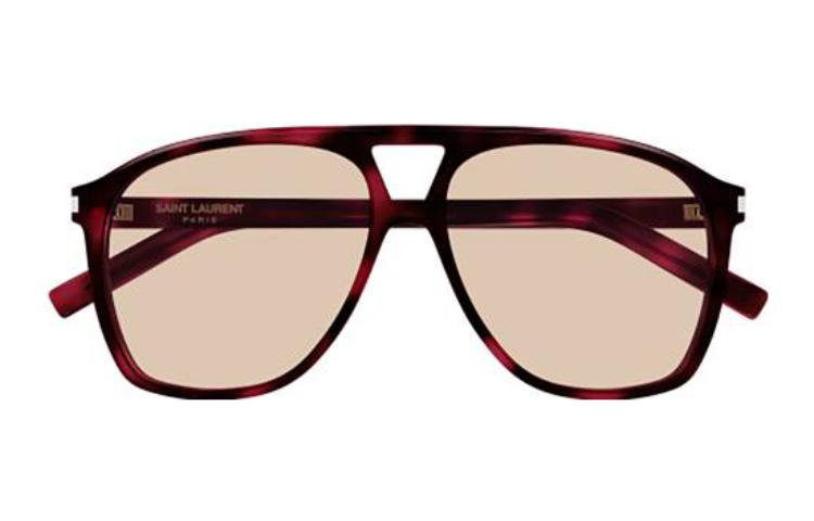 Saint Laurent Pilot Acetate Sunglasses Brown Unisex Couple Style SL596DUNE003 圖 3