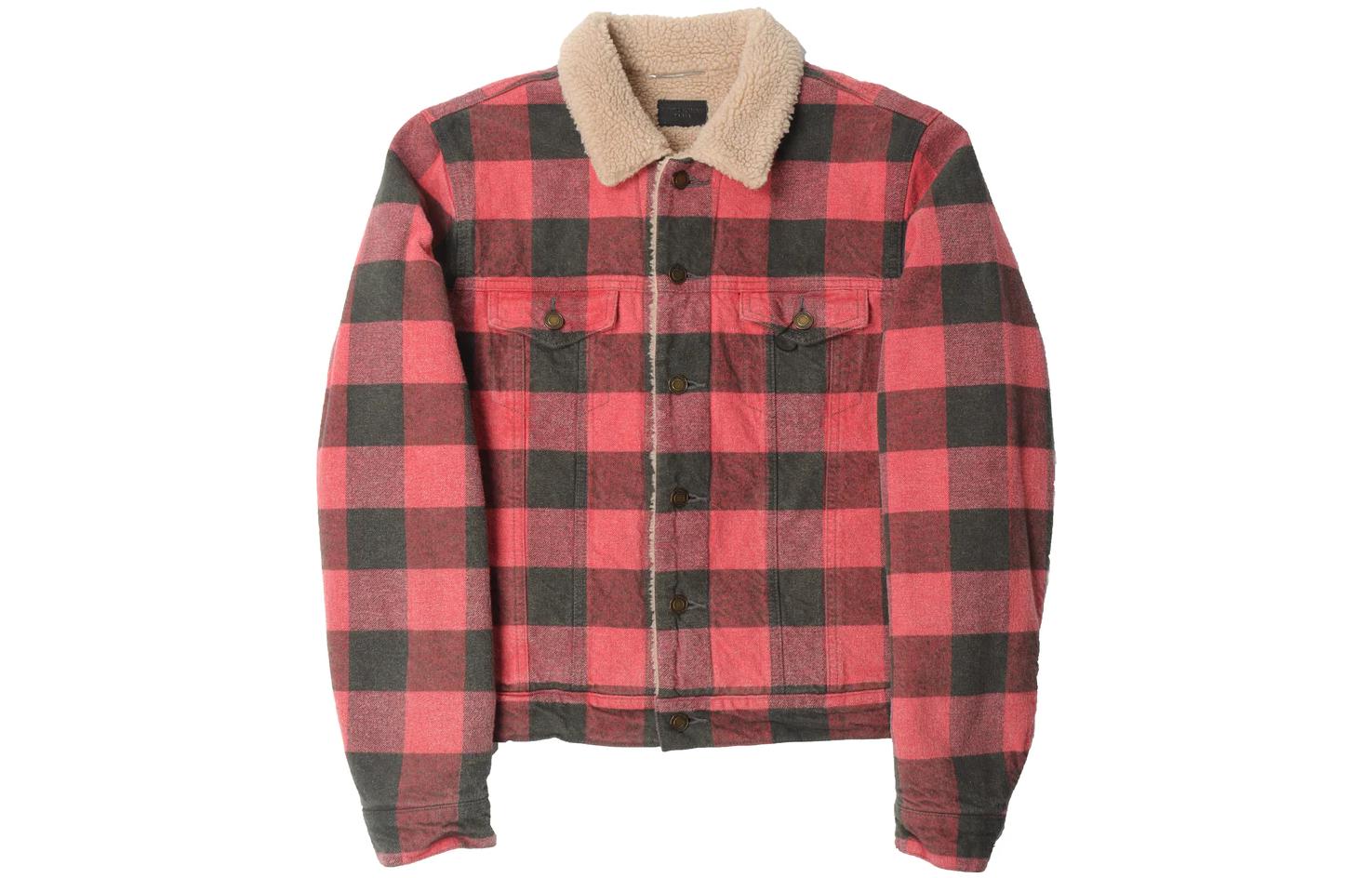 Order SAINT LAURENT Printed Button-Up Long Sleeve Cotton Jacket Multi-Color Mens 624690Y99206601