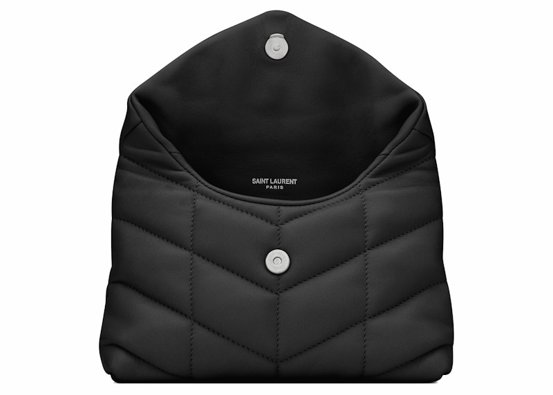 Lookbook 圣罗兰绗缝羊皮小号黑色羽绒包