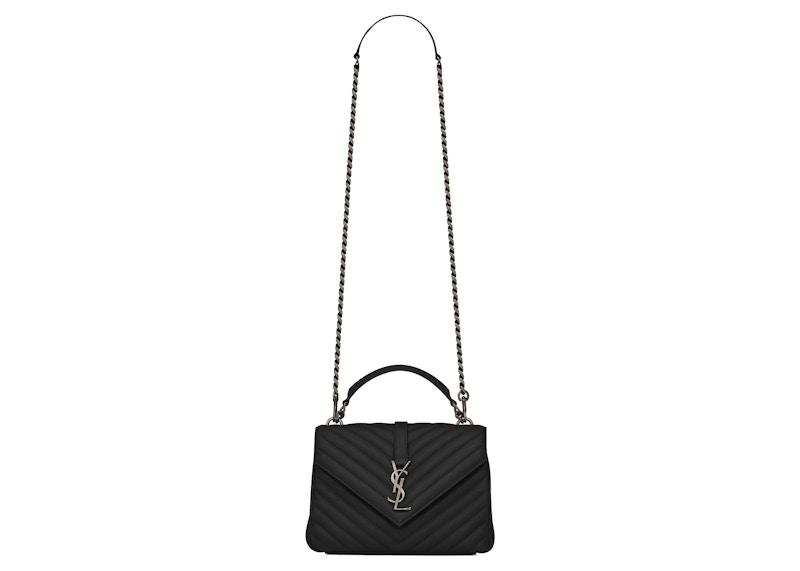 Buy Bolso Bandolera Mediano Negro Saint Laurent Quilted College