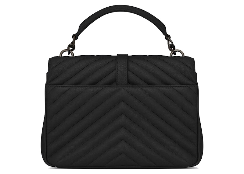 Order Bolso Bandolera Mediano Negro Saint Laurent Quilted College