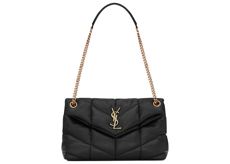 Saint Laurent Quilted Puffer Bag Small Black