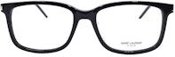 Lookbook Gafas Ópticas Rectangulares Negras Unisex Saint Laurent Serie Logo Rectangular SL684F-001
