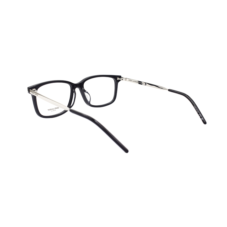 Shop Gafas Ópticas Rectangulares Negras Unisex Saint Laurent Serie Logo Rectangular SL684F-001