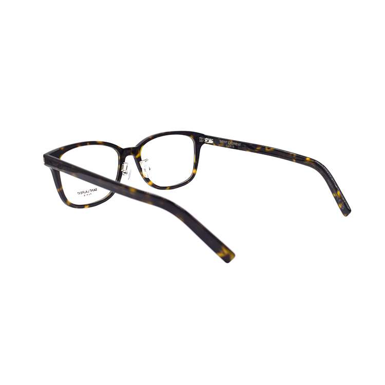 Shop 생로랑 사각형 뿔테 안경 가벼운 유니섹스 프레임. SL288J-SLIM-002