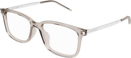 SAINT LAURENT Rectangular Acetate Optical Glasses Unisex Grey with Logo. SL684F003 SAINT LAURENT Rectangular Acetate Optical Glasses Unisex Grey with Logo. SL684F003