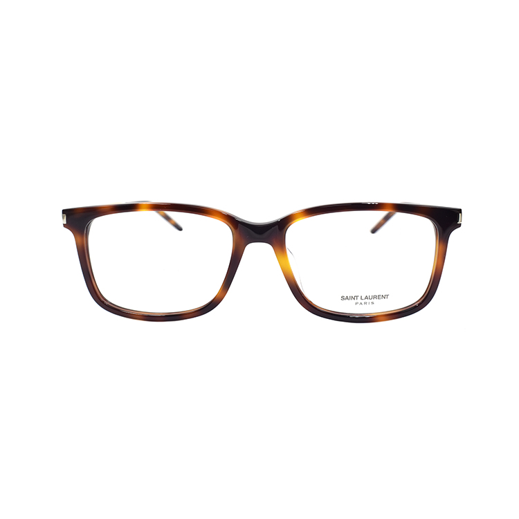 Lookbook 圣罗兰矩形玳瑁光学眼镜 男女通用商务款式 SL684F-002