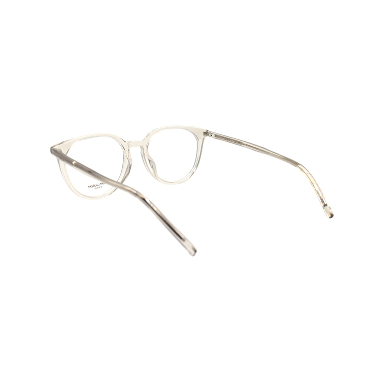 Shop SAINT LAURENT Kacamata Retro Frame Bundar Optik Unisex Gaya Pasangan Eyewear SL681F-003