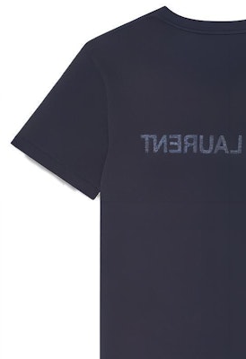 圣罗兰反转标志男士海军蓝圆领T恤 663278Y36HE4145 Purchase 圣罗兰反转标志男士海军蓝圆领T恤 663278Y36HE4145