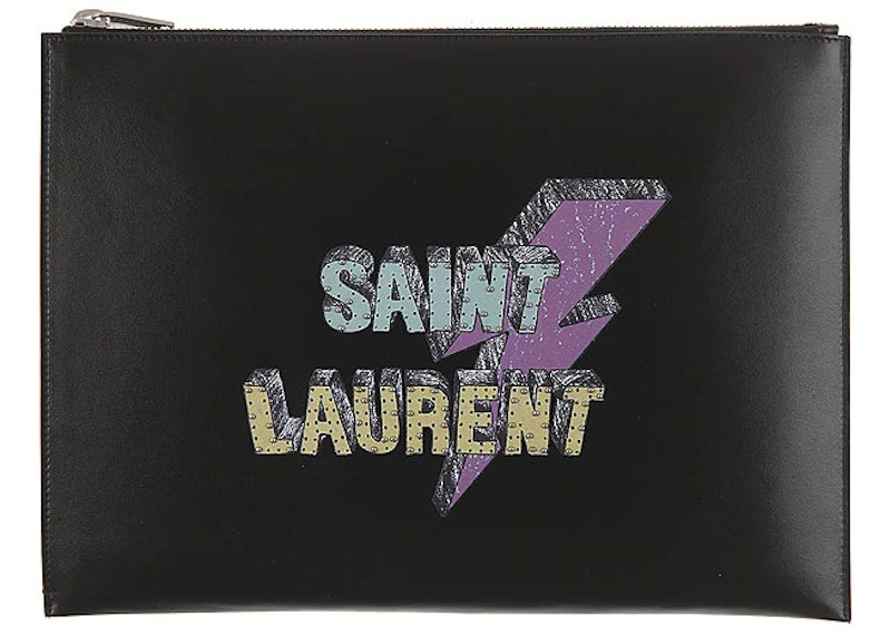 Saint Laurent Rider Clutch Pouch Small Black
