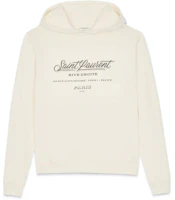 Saint Laurent RIVE DROITE FW22 Logo Print Hoodie Unisex Off-White 602634YBPJ29166 Saint Laurent RIVE DROITE FW22 Logo Print Hoodie Unisex Off-White 602634YBPJ29166