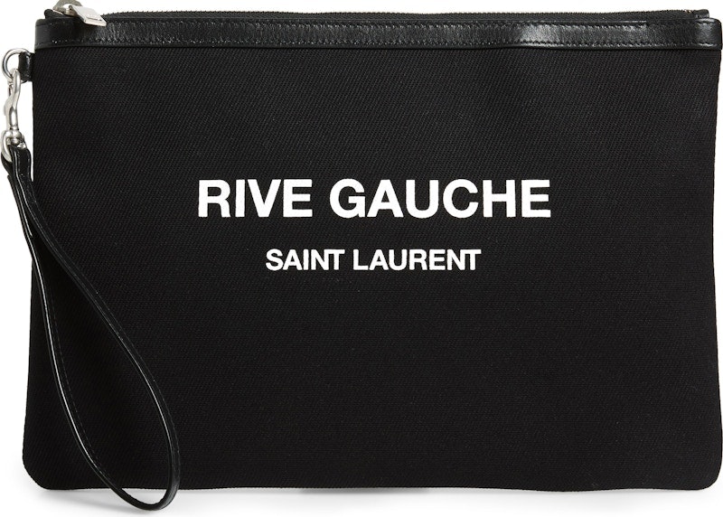 saint-laurent-rive-gauche-canvas-pouch-black