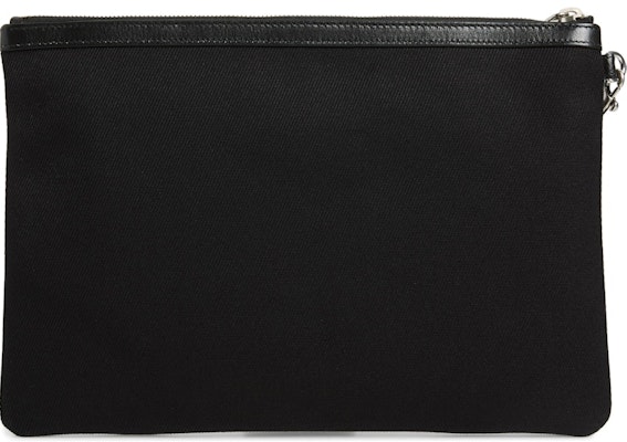 Saint Laurent Rive Gauche Canvas Pouch Black Order Saint Laurent Rive Gauche Canvas Pouch Black