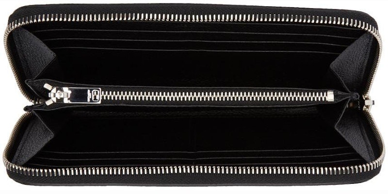 Saint Laurent Rive Gauche Continental Zip Around Wallet Grained Leather Black Lookbook Saint Laurent Rive Gauche Continental Zip Around Wallet Grained Leather Black