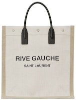 Saint Laurent Rive Gauche North/South Tote White Linen/Beige Saint Laurent Rive Gauche North/South Tote White Linen/Beige
